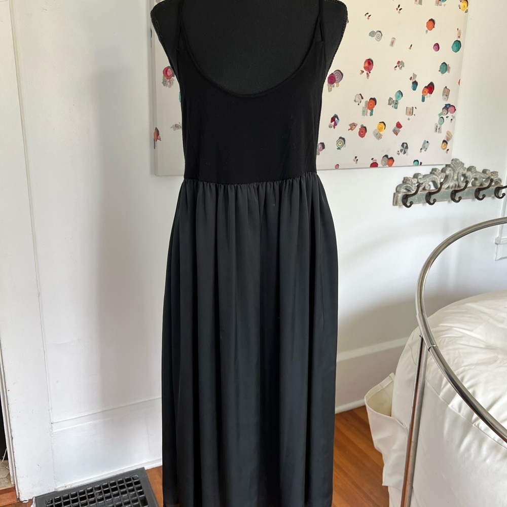 Gap Black Satin Dress